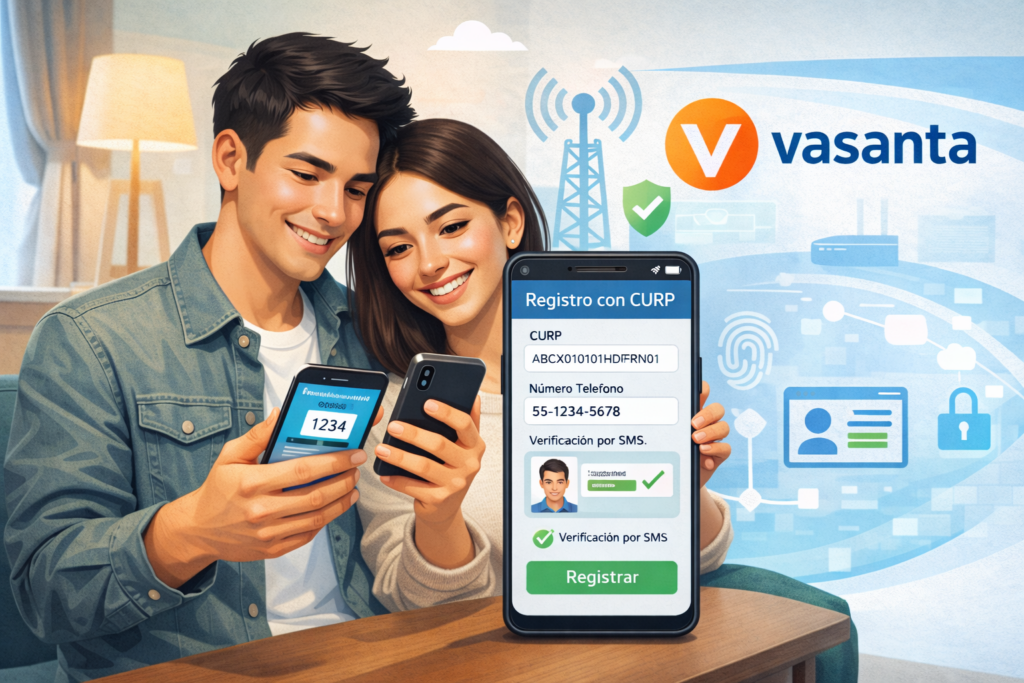 Cómo registrar un celular Vasanta con CURP paso a paso en México (2026)