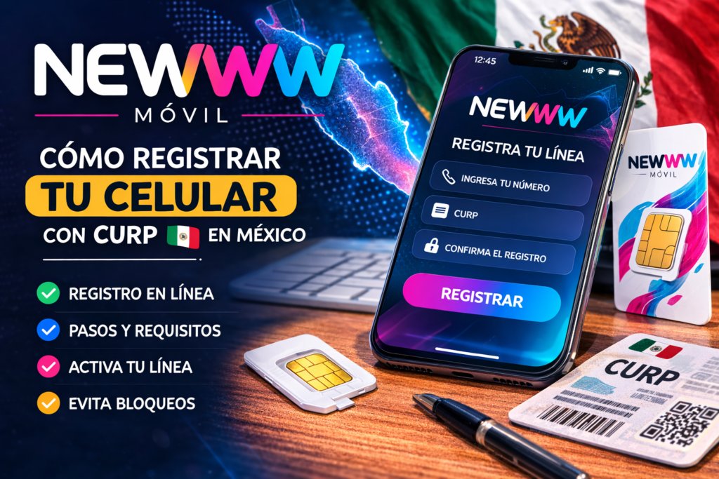Cómo registrar un celular Newww con CURP paso a paso en México (2026)