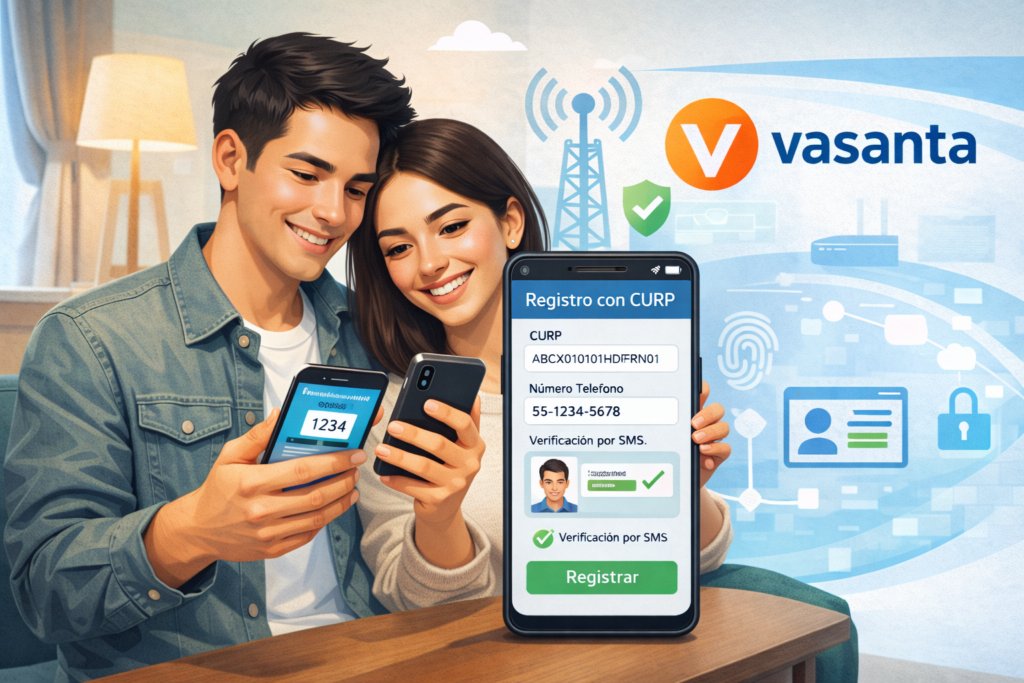 Cómo registrar un celular Vasanta con CURP paso a paso en México (2026)